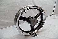 Aluminum Motorcycle Wheel Lips AFTER Chrome-Like Metal Polishing and Buffing Services / Restoration Services