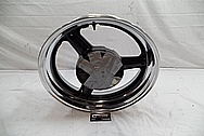 Aluminum Motorcycle Wheel Lips AFTER Chrome-Like Metal Polishing and Buffing Services / Restoration Services