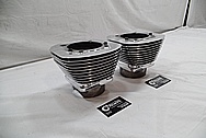 Harley Davidson Aluminum Cylinders AFTER Chrome-Like Metal Polishing / Restoration