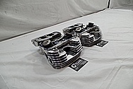 Harley Davidson Aluminum Cylinder Heads AFTER Chrome-Like Metal Polishing / Restoration