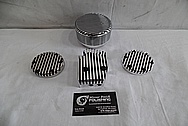 1978 Harley Davidson Lowrider Aluminum Engine Cover Pieces BEFORE Chrome-Like Metal Polishing