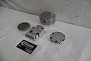 1978 Harley Davidson Lowrider Aluminum Engine Pieces AFTER Chrome-Like Metal Polishing - Aluminum Polishing 