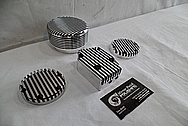 1978 Harley Davidson Lowrider Aluminum Engine Cover Pieces AFTER Chrome-Like Metal Polishing