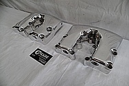 1978 Harley Davidson Lowrider Aluminum Rocker Boxes AFTER Chrome-Like Metal Polishing 