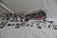1978 Harley Davidson Lowrider Aluminum Engine Motorcycle Engine Pieces AFTER Chrome-Like Metal Polishing - Aluminum Polishing