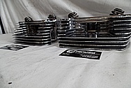 Harley Davidson Aluminum Diamond Cut Cylinder Heads AFTER Chrome-Like Metal Polishing and Buffing Services - Aluminum Polishing 