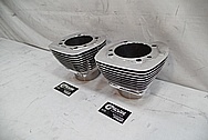 Harley Davidson Aluminum Cylinder Heads and Cylinders AFTER Chrome-Like Metal Polishing and Buffing Services - Aluminum Polishing