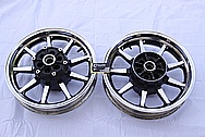 2005 1700cc Yamaha Roadstar Aluminum Wheel AFTER Chrome-Like Metal Polishing and Buffing Services