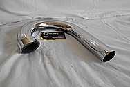 Vintage Steel Motorcycle Tube / Piping AFTER Chrome-Like Metal Polishing - Steel Polishing Services