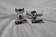 Vintage Aluminum Motorcycle Carburetor and Aluminum Intake AFTER Chrome-Like Metal Polishing - Aluminum Polishing Service