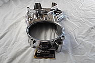 Motorcycle Aluminum Engine Cover Piece AFTER Chrome-Like Metal Polishing - Aluminum Polishing Services