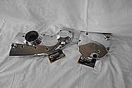 Harley Davidson Motorcycle Aluminum Cam Cover and Gear Cover / Sprocket Cover AFTER Chrome-Like Metal Polishing - Aluminum Polishing Services