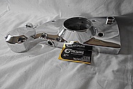 Harley Davidson Motorcycle Aluminum Cam Cover and Gear Cover / Sprocket Cover AFTER Chrome-Like Metal Polishing - Aluminum Polishing Services