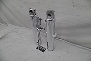 Aluminum Motorcycle Front Fork Tubes AFTER Chrome-Like Metal Polishing - Aluminum Polishing Services