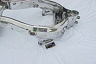 2006 Suzuki Hayabusa Aluminum Motorcycle Frame AFTER Chrome-Like Metal Polishing and Buffing Services