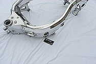 2006 Suzuki Hayabusa Aluminum Motorcycle Frame AFTER Chrome-Like Metal Polishing and Buffing Services