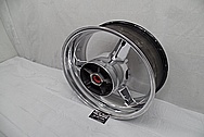 2004 Suzuki GSXR-1000 Aluminum Motorcycle Rear Wheel AFTER Chrome-Like Metal Polishing - Aluminum Polishing Services