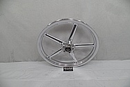 Harley Davidson Rocker Custom Aluminum Motorcycle Wheels AFTER Chrome-Like Metal Polishing - Aluminum Polishing Services