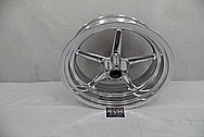 Harley Davidson Rocker Custom Aluminum Motorcycle Wheels AFTER Chrome-Like Metal Polishing - Aluminum Polishing Services