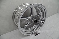 Harley Davidson Rocker Custom Aluminum Motorcycle Wheels AFTER Chrome-Like Metal Polishing - Aluminum Polishing Services