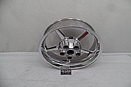 Aluminum Motorcycle Wheels AFTER Chrome-Like Metal Polishing - Aluminum Polishing Services