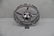 Aluminum Motorcycle Wheels AFTER Chrome-Like Metal Polishing - Aluminum Polishing Services