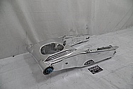 Aluminum Motorcycle Swingarm AFTER Chrome-Like Metal Polishing - Aluminum Polishing Services