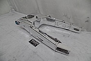 Aluminum Motorcycle Swingarm AFTER Chrome-Like Metal Polishing - Aluminum Polishing Services