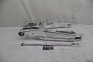 Aluminum Motorcycle Swingarm AFTER Chrome-Like Metal Polishing - Aluminum Polishing Services