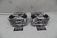 Harley Davidson S&S Aluminum Cylinder Heads AFTER Chrome-Like Metal Polishing - Aluminum Polishing Services