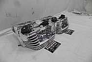 Harley Davidson S&S Aluminum Cylinder Heads AFTER Chrome-Like Metal Polishing - Aluminum Polishing Services