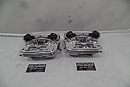 Harley Davidson S&S Aluminum Cylinder Heads AFTER Chrome-Like Metal Polishing - Aluminum Polishing Services