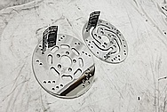 Harley Davidson Motorcycle Stainless Steel Brake Rotors AFTER Chrome-Like Metal Polishing and Buffing Services / Restoration Services - Stainless Steel Polishing - Motorcycle Polishing