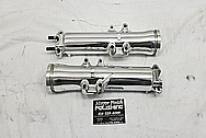 Aluminum Front Motorcycle Lower Forks AFTER Chrome-Like Metal Polishing and Buffing Services / Restoration Services - Aluminum Polishing 