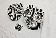 Motorcycle Aluminum Cylinder Heads AFTER Chrome-Like Metal Polishing and Buffing Services / Restoration Services - Aluminum Polishing