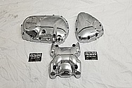 Triumph Bobber Motorcycle Aluminum Engine Covers AFTER Chrome-Like Metal Polishing and Buffing Services / Restoration Services - Aluminum Polishing