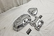 Triumph Bobber Motorcycle Aluminum Engine Covers AFTER Chrome-Like Metal Polishing and Buffing Services / Restoration Services - Aluminum Polishing