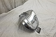 Triumph Bobber Motorcycle Aluminum Piece AFTER Chrome-Like Metal Polishing and Buffing Services / Restoration Services - Aluminum Polishing