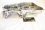 Honda CR500R Motorcross Motorcycle Dirt Bike Aluminum Engine Case AFTER Chrome-Like Metal Polishing and Buffing Services