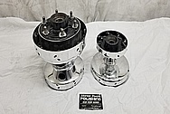 Triumph Bobber Motorcycle Aluminum Hubs AFTER Chrome-Like Metal Polishing and Buffing Services / Restoration Services - Aluminum Polishing