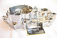 Honda CR500R Motorcross Motorcycle Dirt Bike Aluminum Engine Case AFTER Chrome-Like Metal Polishing and Buffing Services