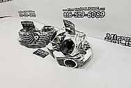 Motorcycle Aluminum Cylinder Heads AFTER Chrome-Like Metal Polishing and Buffing Services / Restoration Services
