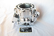 Honda CR500R Motorcross Motorcycle Dirt Bike Aluminum Engine Cylinder AFTER Chrome-Like Metal Polishing and Buffing Services