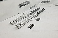 Motorcycle Aluminum Lower Forks AFTER Chrome-Like Metal Polishing and Buffing Services / Restoration Services 