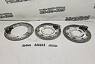 Aluminum and Steel Motorcycle Brake Rotors AFTER Chrome-Like Metal Polishing and Buffing Services / Restoration Services