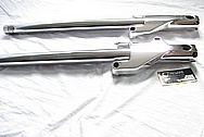 Aluminum Motorcycle Front Fork AFTER Chrome-Like Metal Polishing and Buffing Services
