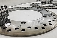 Aluminum and Steel Motorcycle Brake Rotors AFTER Chrome-Like Metal Polishing and Buffing Services / Restoration Services