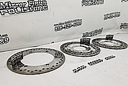 Aluminum and Steel Motorcycle Brake Rotors AFTER Chrome-Like Metal Polishing and Buffing Services / Restoration Services