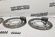 Aluminum and Steel Motorcycle Brake Rotors AFTER Chrome-Like Metal Polishing and Buffing Services / Restoration Services