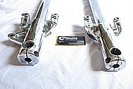 Aluminum Motorcycle Front Fork AFTER Chrome-Like Metal Polishing and Buffing Services